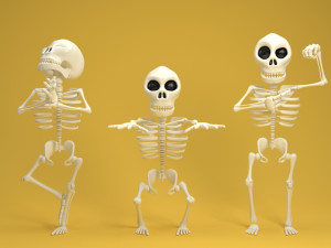 cartoon skeleton 3Dモデル