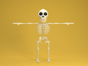 cartoon skeleton 3Dモデル
