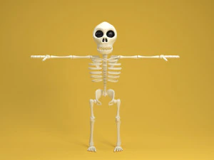 karikat&uuml;r iskelet 3D Model