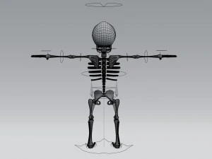 karikat&uuml;r iskelet 3D Model
