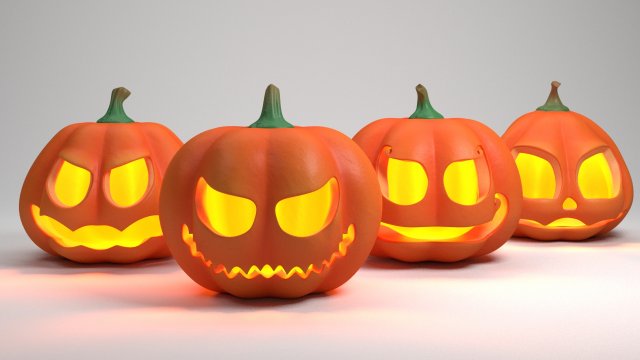 pumpkin 3Dモデル .c4d .max .obj .3ds .fbx .stl .blend