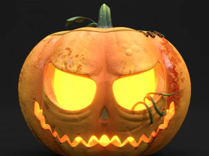 abóbora dia das bruxas Modelo 3D