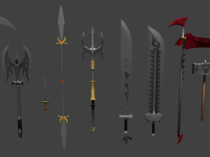 mega melee pack 3D Model