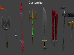 mega pacchetto corpo a corpo Modello 3D