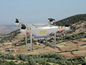 drone with turret and controller Modelo 3D