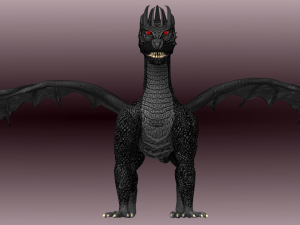 animated dragon set Modelo 3D