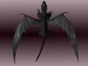 animated dragon set Modelo 3D