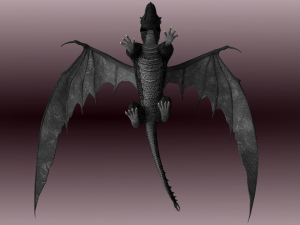 animated dragon set Modelo 3D