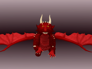 animated dragon set Modelo 3D