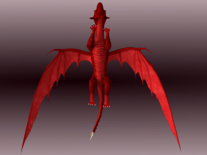 animated dragon set Modelo 3D