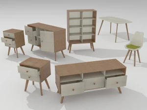 colecci&oacute;n escandinava Modelo 3D