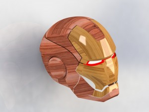 iron man mask Modello 3D