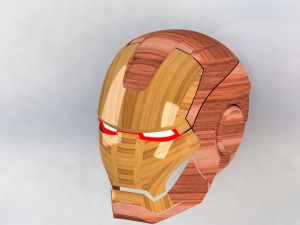 iron man mask Modello 3D
