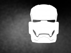 iron man mask Modello 3D