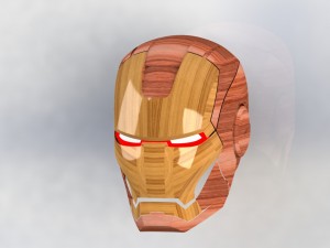 iron man mask Modello 3D