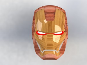 iron man mask Modello 3D
