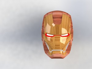 iron man mask Modello 3D