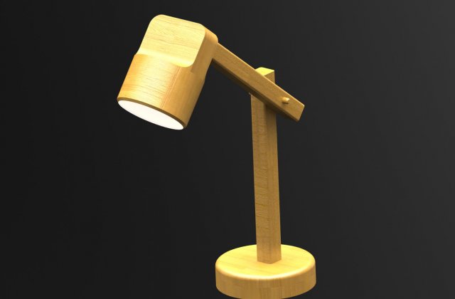 wooden designer lamp 3D-Modell .c4d .max .obj .3ds .fbx .stl .blend 