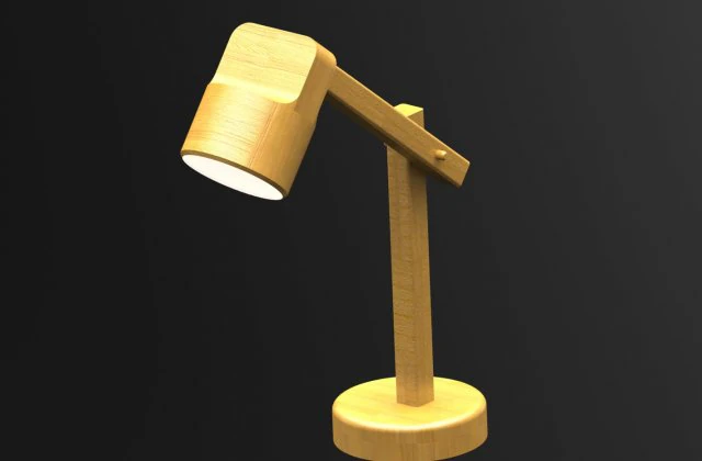 wooden designer lamp 3D Model .c4d .max .obj .3ds .fbx .stl .blend 
