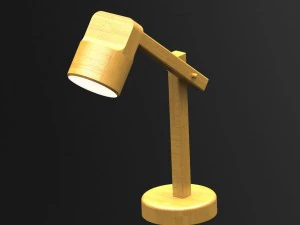 wooden designer lamp 3D Model