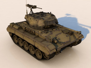 pack of 22 high detailed low poly military tanks vr ar low-poly 3D Model