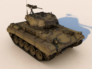 pack of 22 high detailed low poly military tanks vr ar low-poly 3D Model
