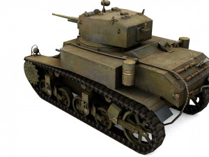 pack of 22 high detailed low poly military tanks vr ar low-poly 3D Model