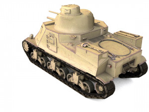 pack of 22 high detailed low poly military tanks vr ar low-poly 3D Model