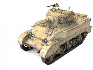 pack of 22 high detailed low poly military tanks vr ar low-poly 3D Model