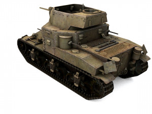 pack of 22 high detailed low poly military tanks vr ar low-poly 3D Model