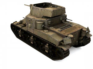 pack of 22 high detailed low poly military tanks vr ar low-poly 3D Model