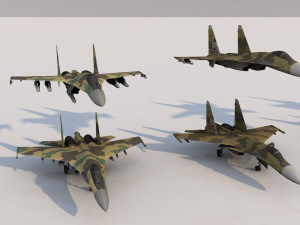pack of 19 high detailed modern military aircraft vr ar low-poly 3D 모델