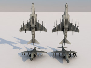 pack of 19 high detailed modern military aircraft vr ar low-poly 3D 모델