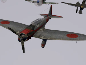 pack of 23 extreme low poly world war air planes vr - ar - low-poly 3D Model