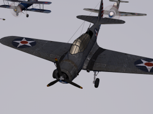 pack of 23 extreme low poly world war air planes vr - ar - low-poly 3Dモデル