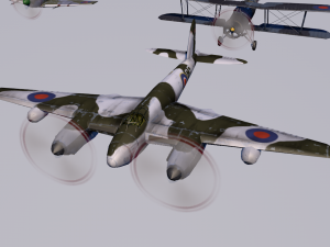pack of 23 extreme low poly world war air planes vr - ar - low-poly 3Dモデル