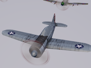 pack of 23 extreme low poly world war air planes vr - ar - low-poly 3Dモデル