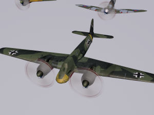 pack of 23 extreme low poly world war air planes vr - ar - low-poly 3Dモデル