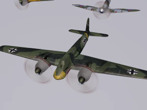 pack of 23 extreme low poly world war air planes vr - ar - low-poly 3D Model