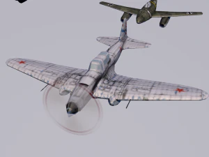 pack of 23 extreme low poly world war air planes vr - ar - low-poly 3D Model