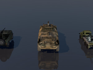 low poly vr ar ready game ready military vehicles vr - ar - low-poly Modelo 3D