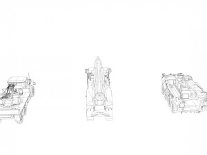 low poly vr ar ready game ready military vehicles vr - ar - low-poly Modelo 3D