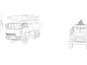 low poly vr ar ready game ready military vehicles vr - ar - low-poly Modelo 3D