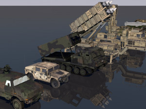 low poly vr ar ready game ready military vehicles vr - ar - low-poly Modelo 3D