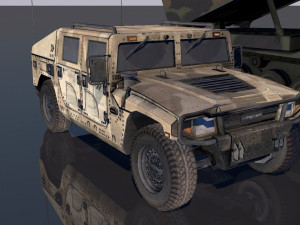 low poly vr ar ready game ready military vehicles vr - ar - low-poly Modelo 3D