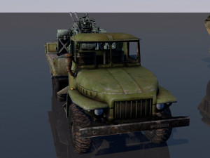 low poly vr ar ready game ready military vehicles vr - ar - low-poly Modelo 3D