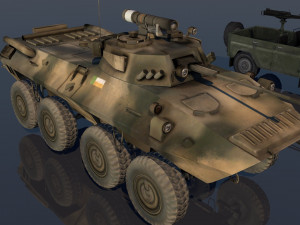 low poly vr ar ready game ready military vehicles vr - ar - low-poly Modelo 3D