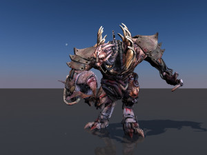 pack of 14 fully animated monsters vr - ar - low-poly Model 3D