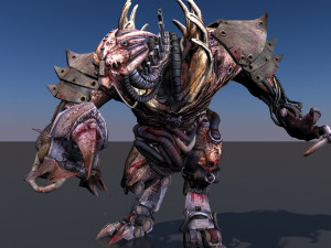 pack of 14 fully animated monsters vr - ar - low-poly Model 3D