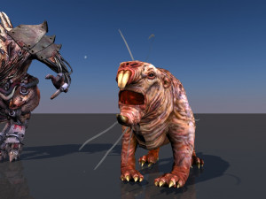 pack of 14 fully animated monsters vr - ar - low-poly Model 3D